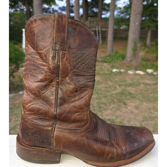 Ariat Circuit Patriot USA Flag Cowboy Boots 11.5D Western Ranch Cowboycore main image 10